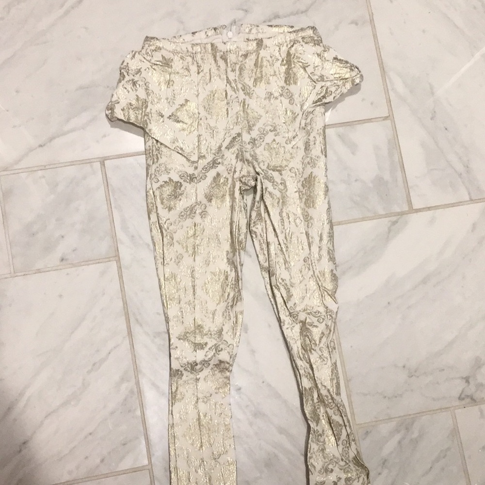 Printed peplum legging